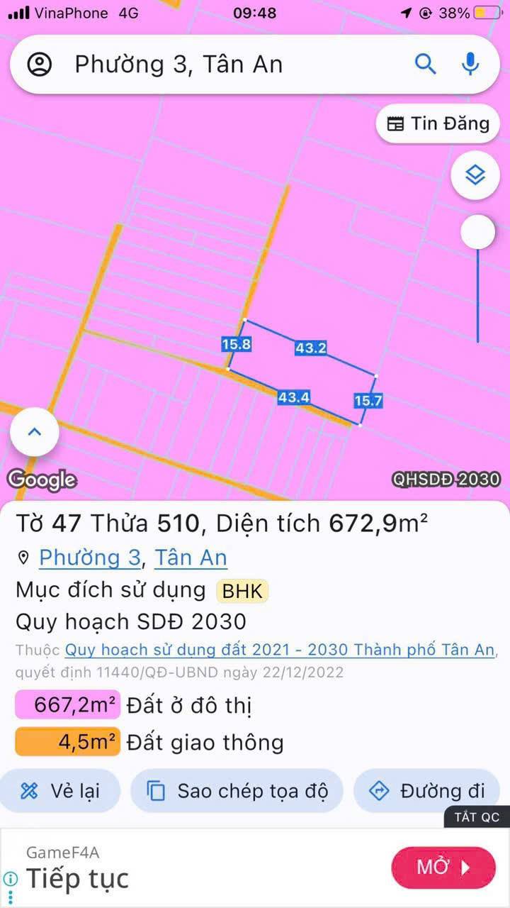 Đất vườn Phường 3 Gò Vấp 672m² giá 1.5 tỷ - Cơ hội đầu tư tuyệt vời!