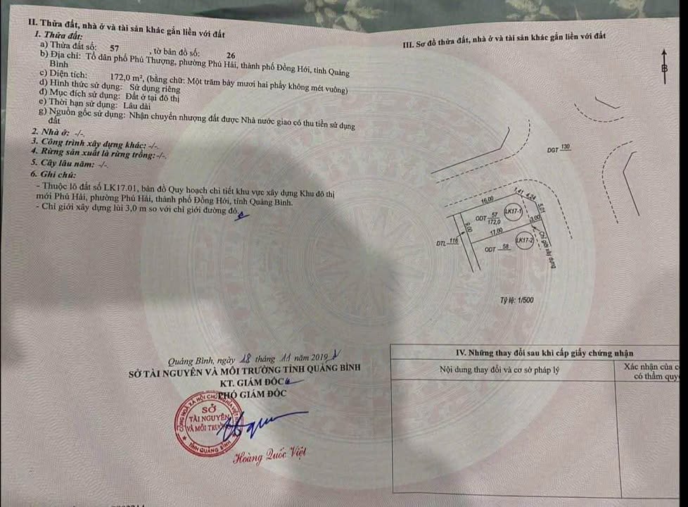 Lô đất Phú Hải Riverside 180m² giá 7 tỷ - Mặt tiền đường lớn, vị trí đắc địa!