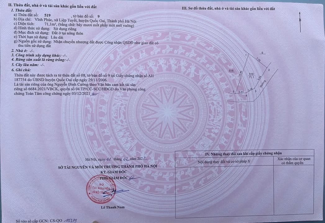 Đất lô góc Liệp Tuyết Quốc Oai 71m² giá 3 tỷ - Đường ô tô vào tận nơi!