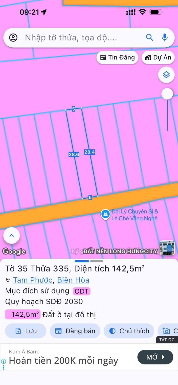 Đất nền Nguyễn Hoàng, Tam Phước, 143m² chỉ 2 tỷ - Vị trí đẹp, tiện ích đầy đủ!