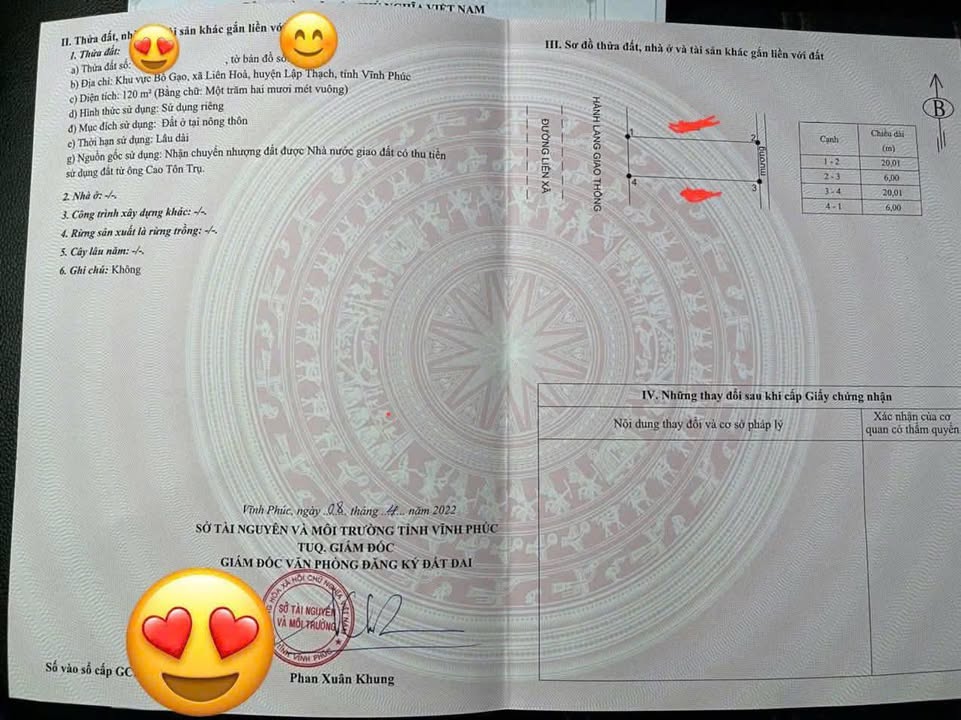 Đất thổ cư Liên Hòa 120m² giá 1.6 tỷ - Mặt tiền 6m, vị trí đắc địa!