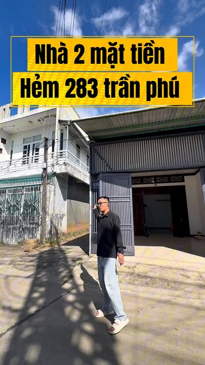 Nhà 2 mặt tiền Hẻm 283 Trần Phú, Pleiku 125m² - An ninh, yên tĩnh!