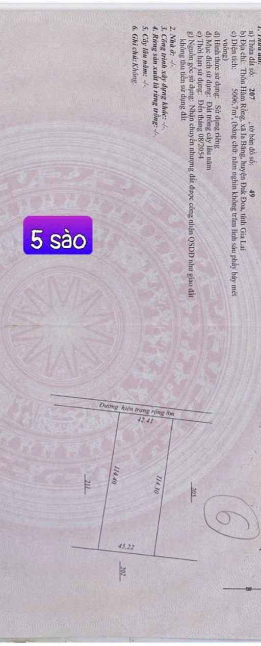 Đất cà phê 1800m² tại Hàm Rồng, Đăk Đoa - Giá chỉ 1 tỷ VND, thương lượng!