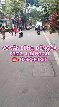 Mặt phố Võ Văn Dũng, Đống Đa 43m² giá 25 tỷ - Kinh doanh sầm uất bên hồ Hoàng Cầu!