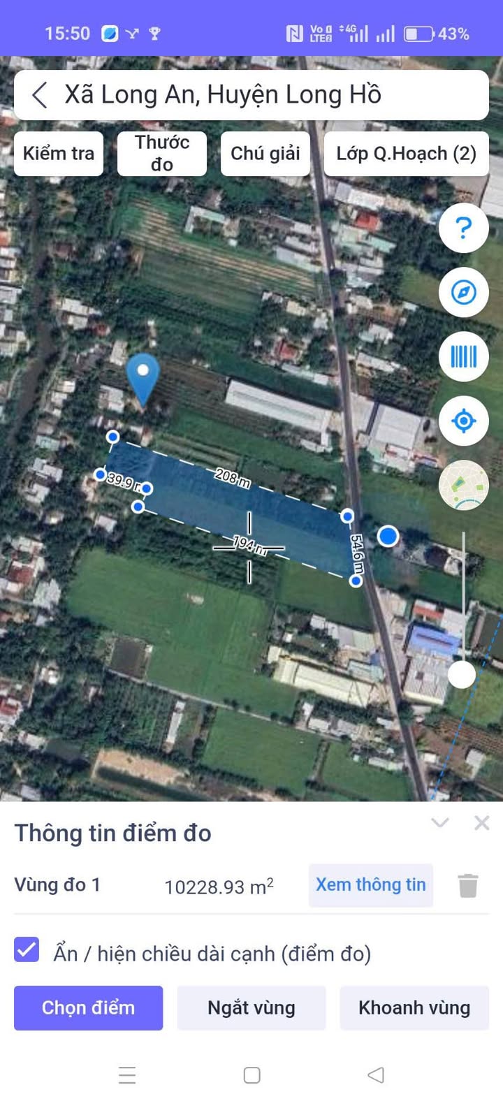 Đất mặt tiền Quốc lộ 53 Long Hồ 10.000m² giá 3 tỷ - Cơ hội đầu tư hấp dẫn!