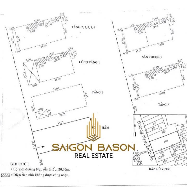 Building 62-64 Nguyễn Biểu, Quận 5 - Diện tích 339m², giá 260 tỷ - Dòng tiền 700 triệu/tháng