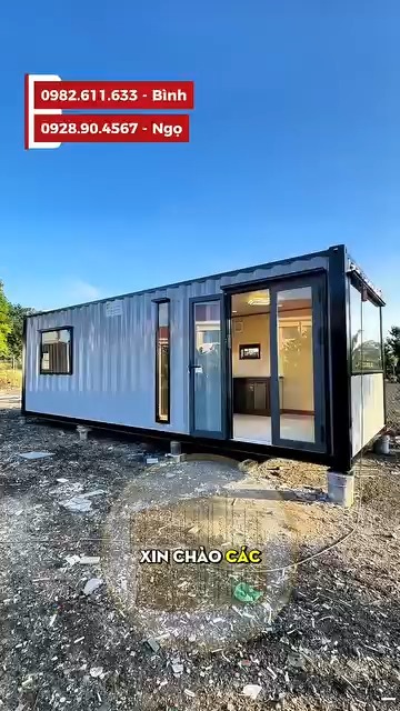 Nhà Container 24m² tại Buôn Ma Thuột - Giải pháp sống linh hoạt và tiện lợi!