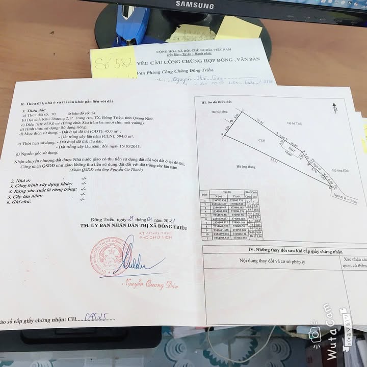 Đất nền chính chủ Tràng An Đông Triều 639m² - Giá thương lượng thuận lợi!