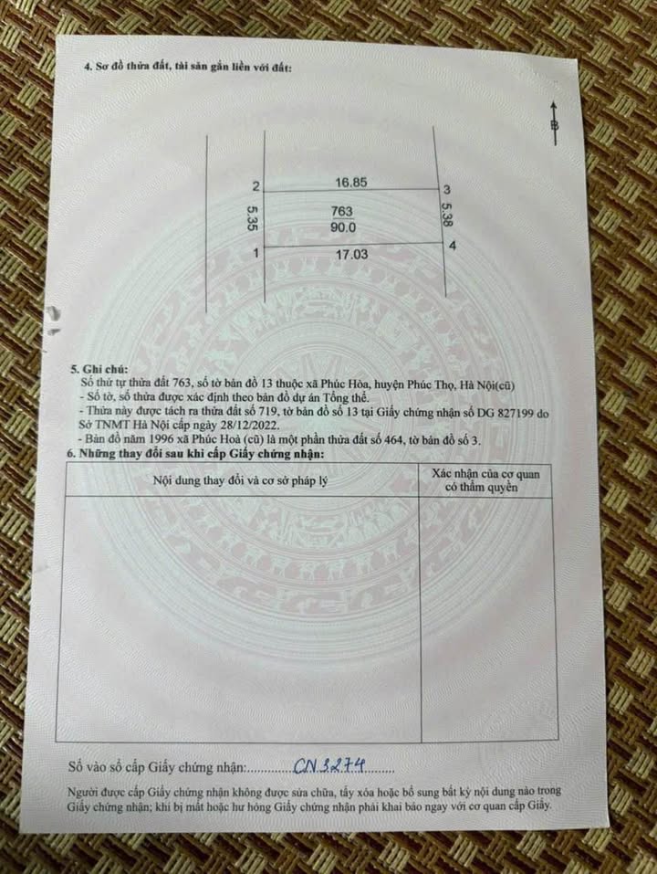 Đất thổ cư Phúc Hòa, Phúc Thọ 90m² chỉ 3 tỷ - Cơ hội đầu tư hấp dẫn!