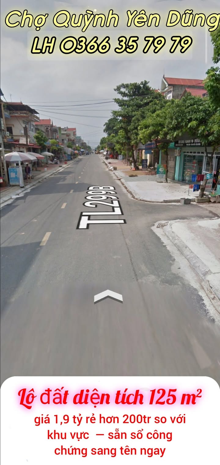 Đất nền gần chợ Quỳnh Sơn 125m² giá 1.9 tỷ - Cơ hội đầu tư hiếm có!