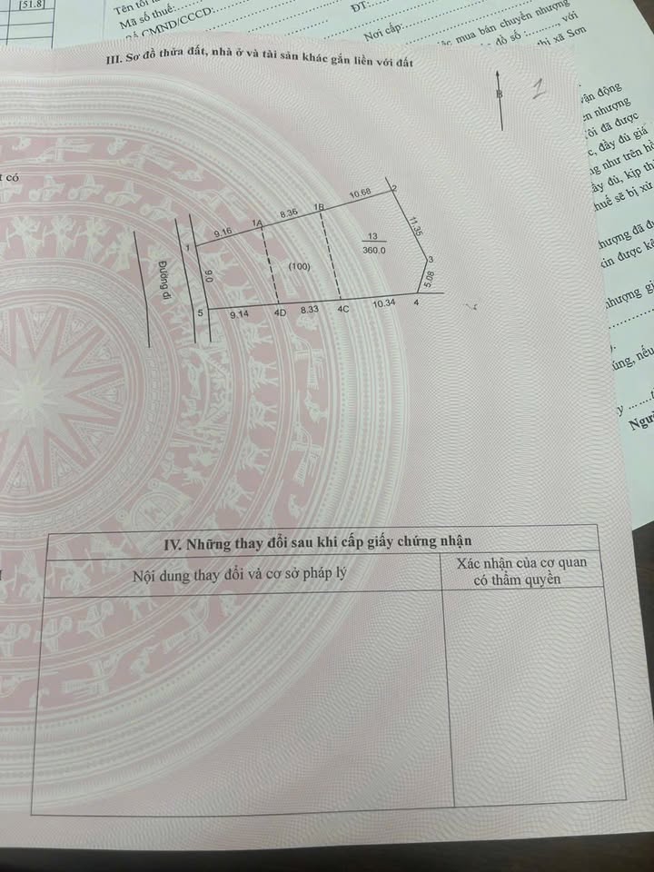 Đất nền Kim Sơn - Sơn Tây 360m² giá 3 tỷ - Sổ đỏ chính chủ, mặt tiền 9m