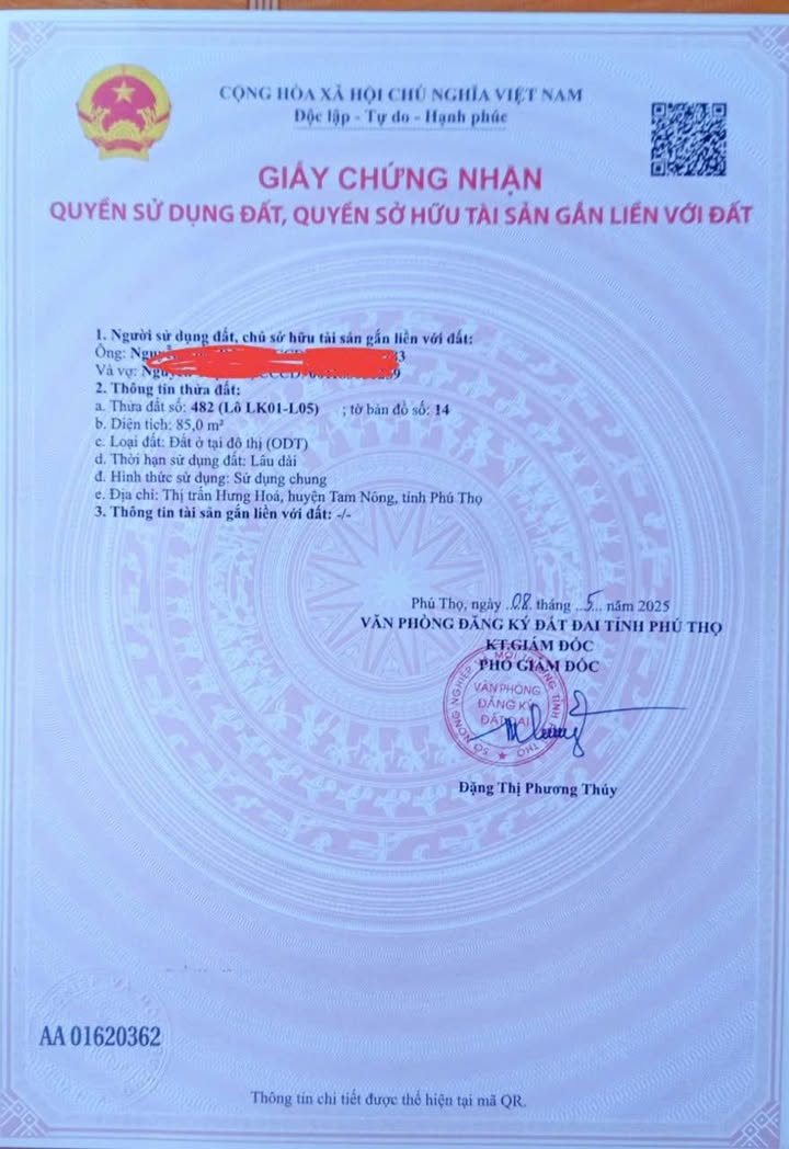 Đất nền Khu Đô Thị River City Hưng Hóa 85m² giá thỏa thuận - Cơ hội đầu tư hấp dẫn!