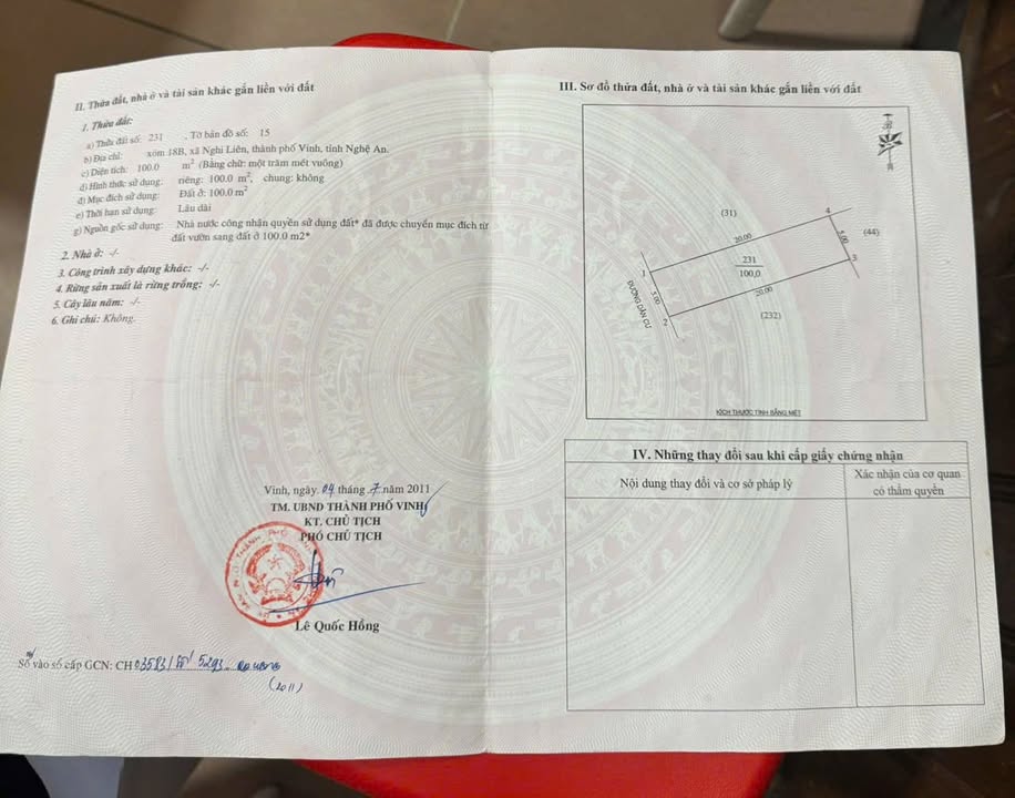 Đất Nghi Liên Vinh 100m² giá 2.1 tỷ - Gần sân bay, đường thông thoáng!