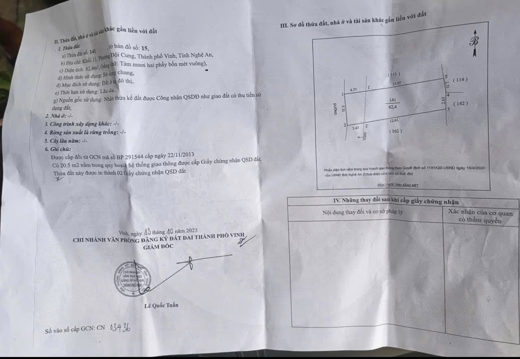 Đất nền Đội Cung Vinh 82m² giá 2 tỷ - Chủ nhà thiện chí bán gấp!