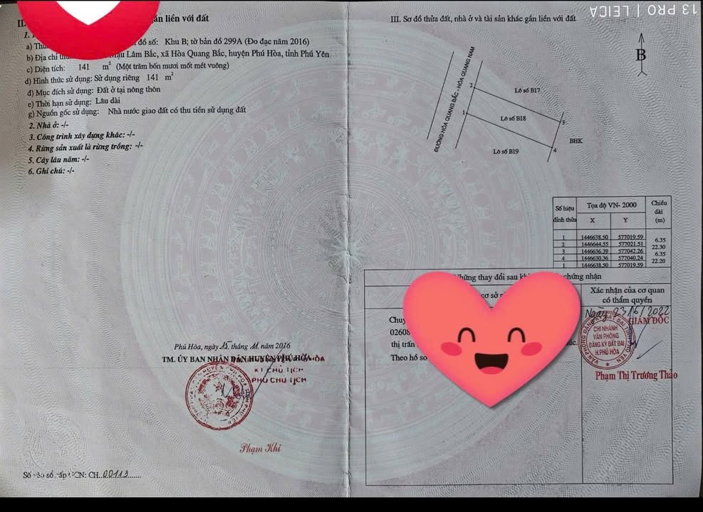 Đất mặt đường kinh doanh Hòa Quang Bắc, Phú Hòa 141m² giá chỉ 700 triệu - Cơ hội đầu tư hấp dẫn!