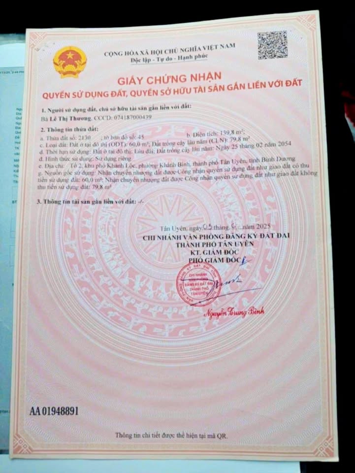 Nhà riêng Khánh Bình Tân Uyên 140m² giá 3.3 tỷ - Mẫu mới hiện đại, sẵn sàng vào ở!