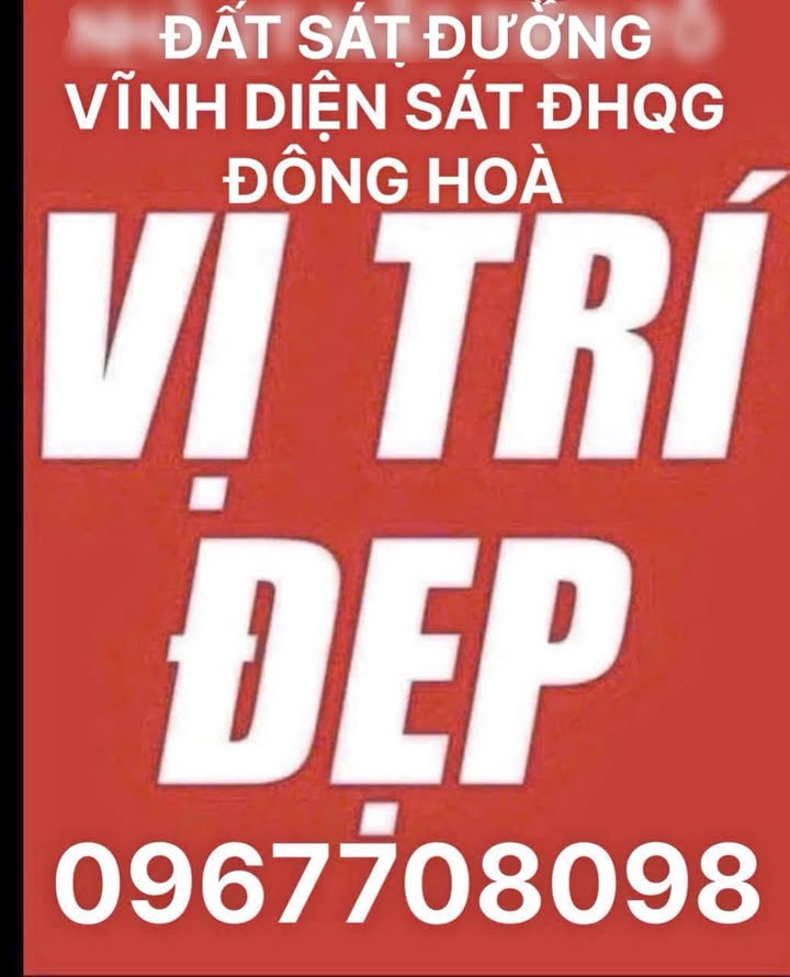 Đất nền Đông Hòa Dĩ An 127m² giá 6 tỷ - Vị trí sát Làng Đại Học Quốc Gia!