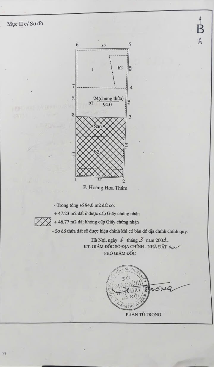 Đất đẹp tặng nhà cấp 4 tại Hoàng Hoa Thám, 94m² giá 14.5 tỷ - Đầu tư sinh lời cao!