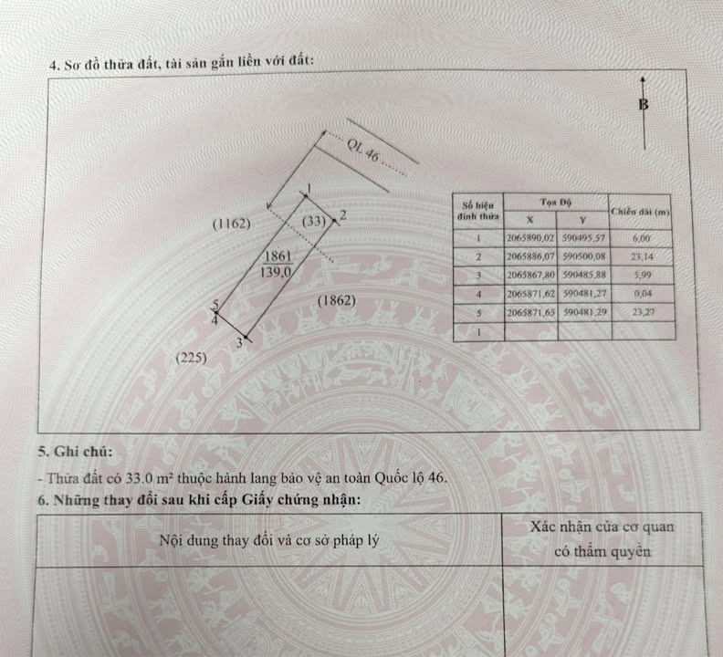 Đất mặt Quốc lộ 46, xã Hưng Đạo, huyện Hưng Nguyên 139m² - Tiềm năng kinh doanh lớn!
