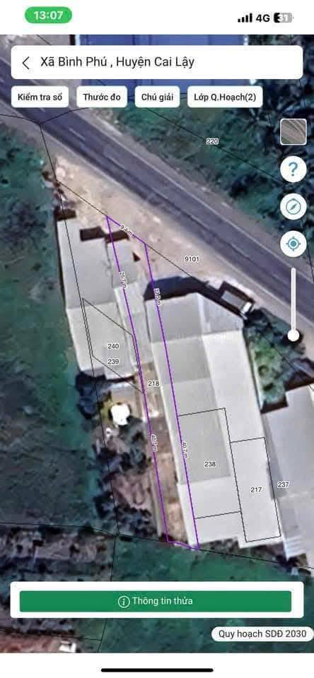 Đất nền Bình Phú, Cai Lậy, Tiền Giang 608.4m² giá 2.5 tỷ - Phù hợp kinh doanh trái cây!