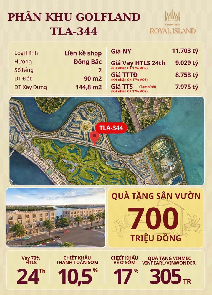 Shophouse Trục Đường Tương Lai Thủy Nguyên 90m² giá 7.975 tỷ - Cơ hội đầu tư hấp dẫn!