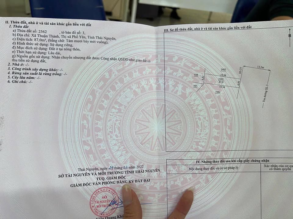 Đất nền mặt Quốc Lộ 3, Thuận Thành, 87m² giá 2 tỷ - Cơ hội đầu tư vàng!