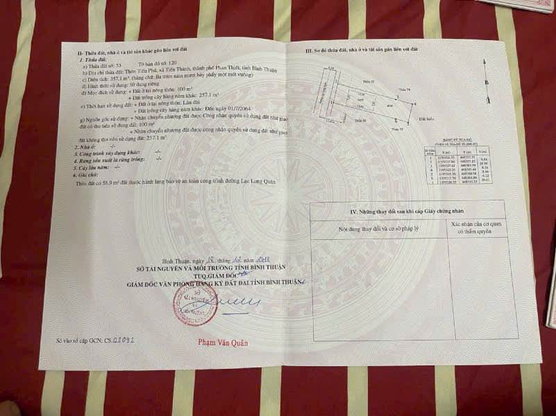 Đất mặt biển Lạc Long Quân, Tiến Thành 357m² giá 10.3 tỷ - Cơ hội đầu tư hiếm có!