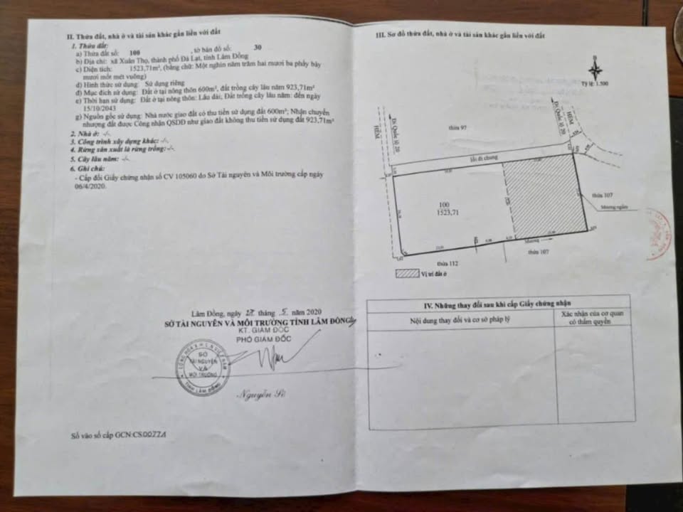 Lô đất 1,523m² tại Xuân Thọ, Đà Lạt - Giá 16.5 tỷ - View rừng thông tuyệt đẹp!