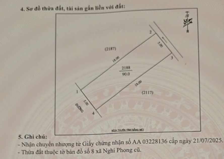 Đất Nghi Phong 90m² giá 2 tỷ - Đầu tư sinh lời ngay hôm nay!