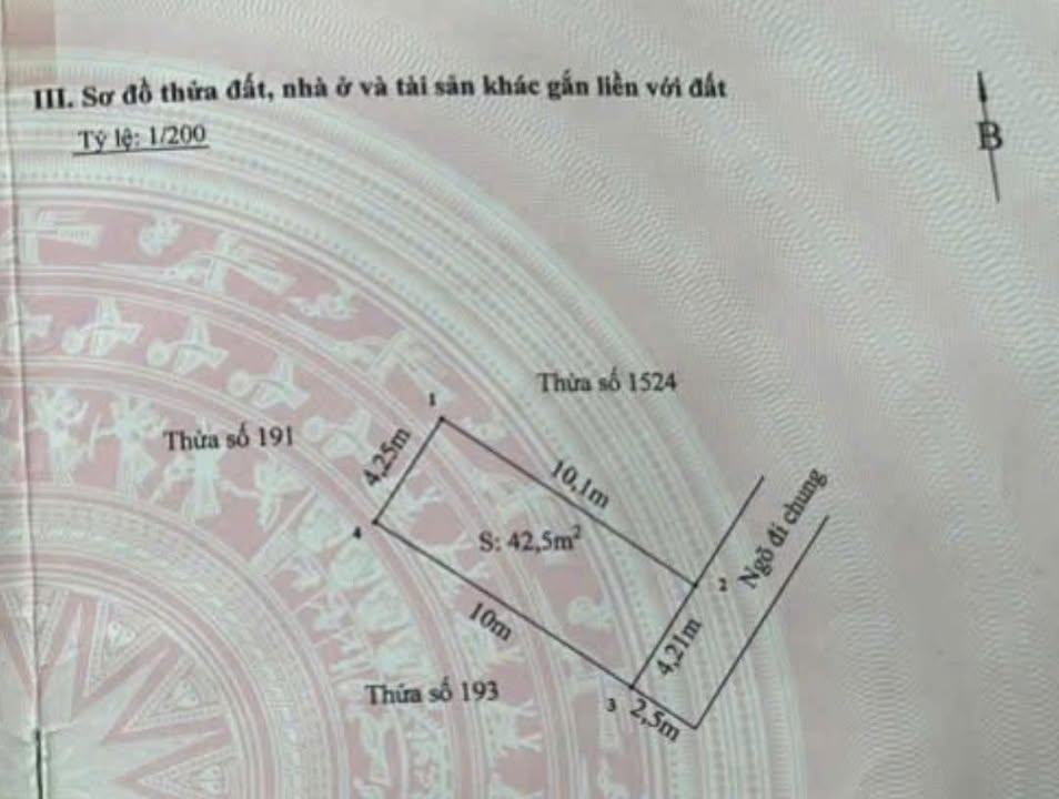 Đất nền 42.5m² ngõ 2.5m đường Cát Khê, Hải An - Giá chỉ 1.3 tỷ