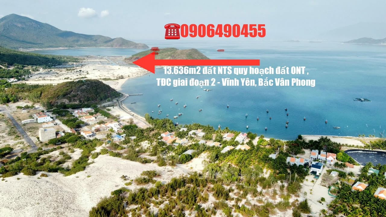 Đất dự án tái định cư Vĩnh Yên, Khánh Hòa 13.636m² - Pháp lý sổ đỏ chính chủ!