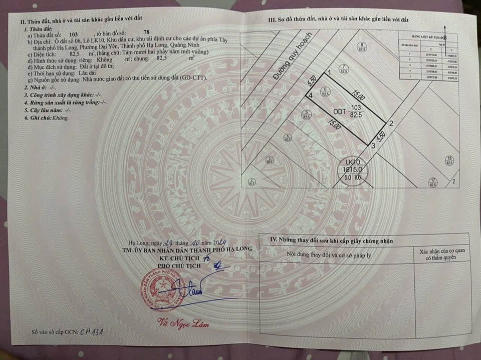 Đất nền Đại Yên Hạ Long 82m² giá chỉ từ 20 triệu - Cơ hội đầu tư hấp dẫn!