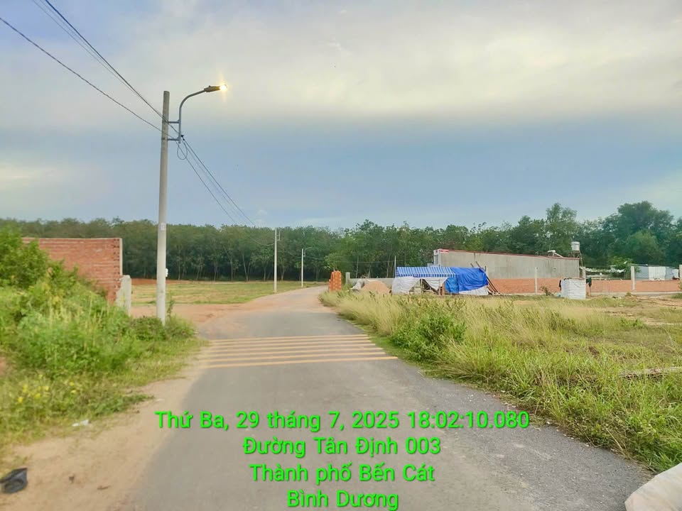 Đất Tân Định Bến Cát 120m² giá 1.17 tỷ - Mặt tiền nhựa 7m, đầu tư sinh lời!