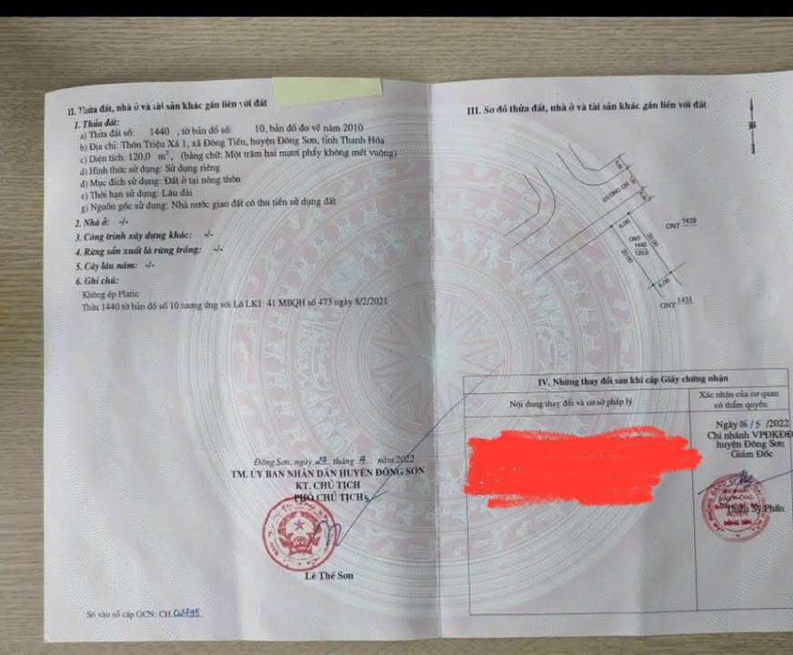 Đất nền Đông Tiến 120m² giá 1 tỷ - Đường lớn, vị trí thuận lợi!