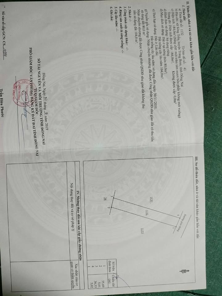 Đất thổ cư 180m² tại ấp 2 Sông Trầu - Giá chỉ 1.15 tỷ, thương lượng!