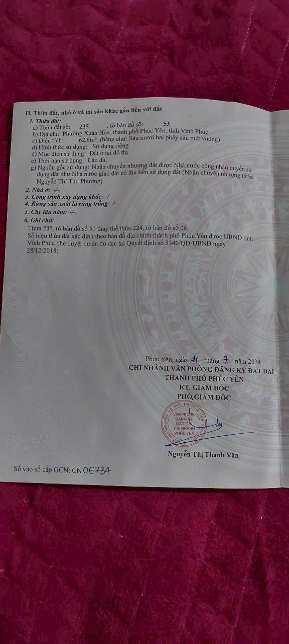 Đất nền đường Nguyễn Văn Linh, phường Xuân Hòa 62m² giá 1.4 tỷ - Cơ hội đầu tư không thể bỏ qua!