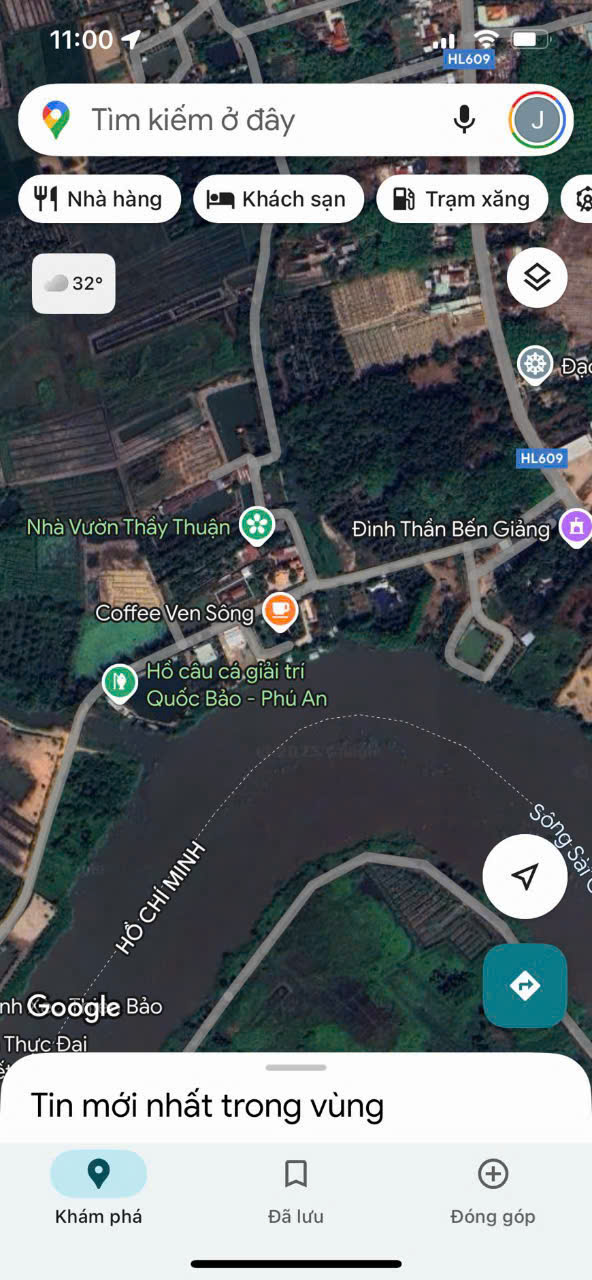 Đất Phú An, Bến Cát 800m² giá 5.8 tỷ - View sông Sài Gòn tuyệt đẹp!