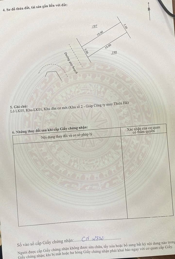 Nhà phố An Tảo Hưng Yên 95m² giá 4 tỷ - Sổ đỏ chính chủ