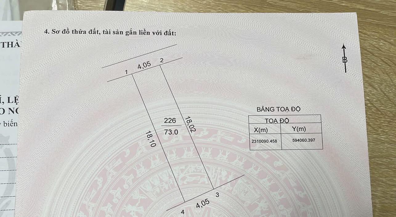 Đất nền Xâm Thị Hồng Vân Thường Tín 73m² giá tốt - Sổ đỏ chính chủ!