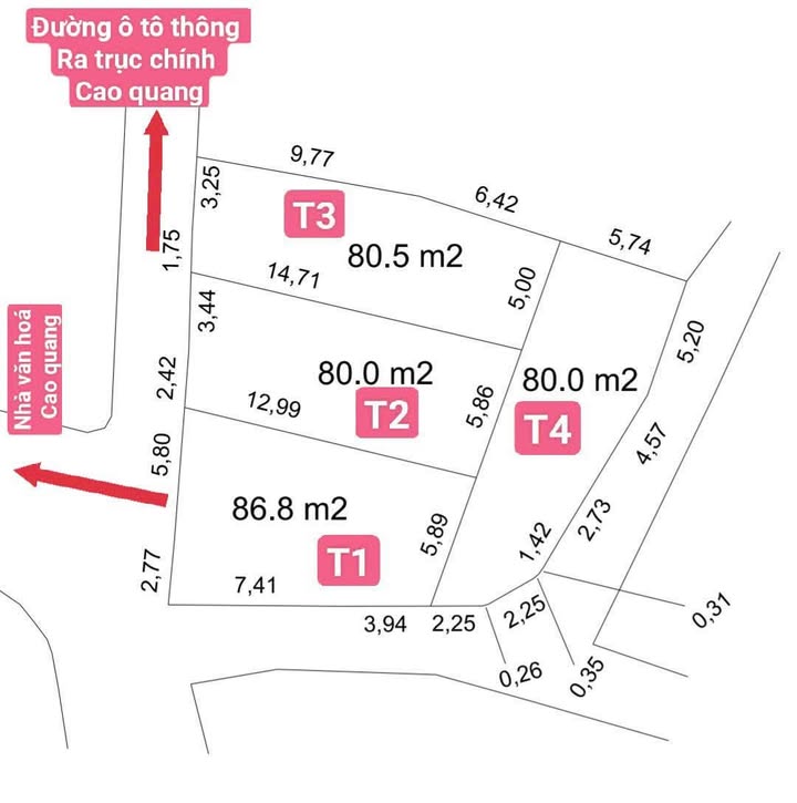 Đất mặt đường Cao Minh, Phúc Yên 80m² giá 1 tỷ - Đầu tư sinh lời ngay!