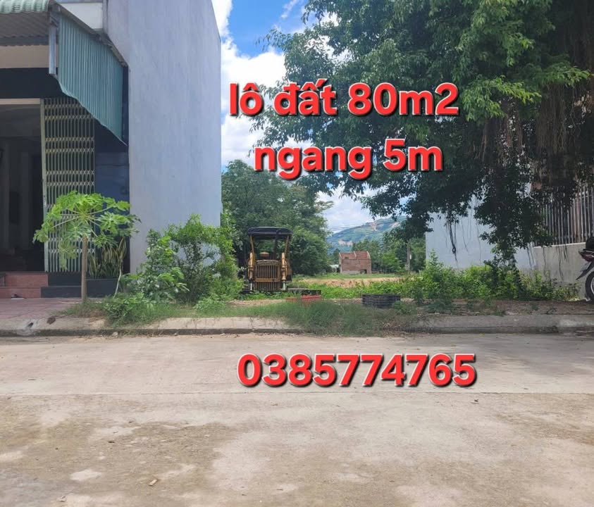 Đất nền Khu Phố Vân Hội 2 Diêu Trì 80m² giá 1.4 tỷ - Đối diện công viên