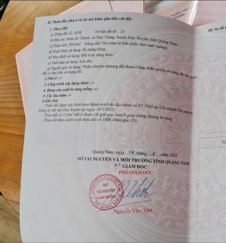 Đất nền Duy Trung, Duy Xuyên 204m² giá chỉ 3xx triệu - Cơ hội vàng cho đầu tư!