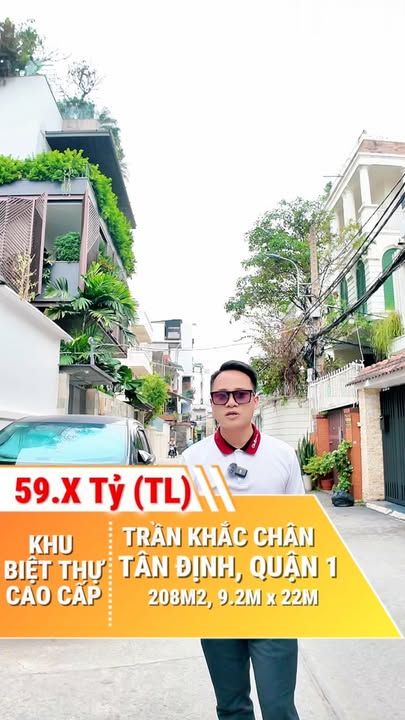 Nhà phố hẻm xe hơi Trần Khắc Chân, Tân Định, Quận 1 - Diện tích 208m² giá 58.224 tỷ - Cơ hội đầu tư tuyệt vời!
