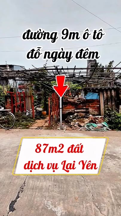 Đất dịch vụ Lại Yên 87m² giá thỏa thuận - Đầu tư sinh lời ngay hôm nay!