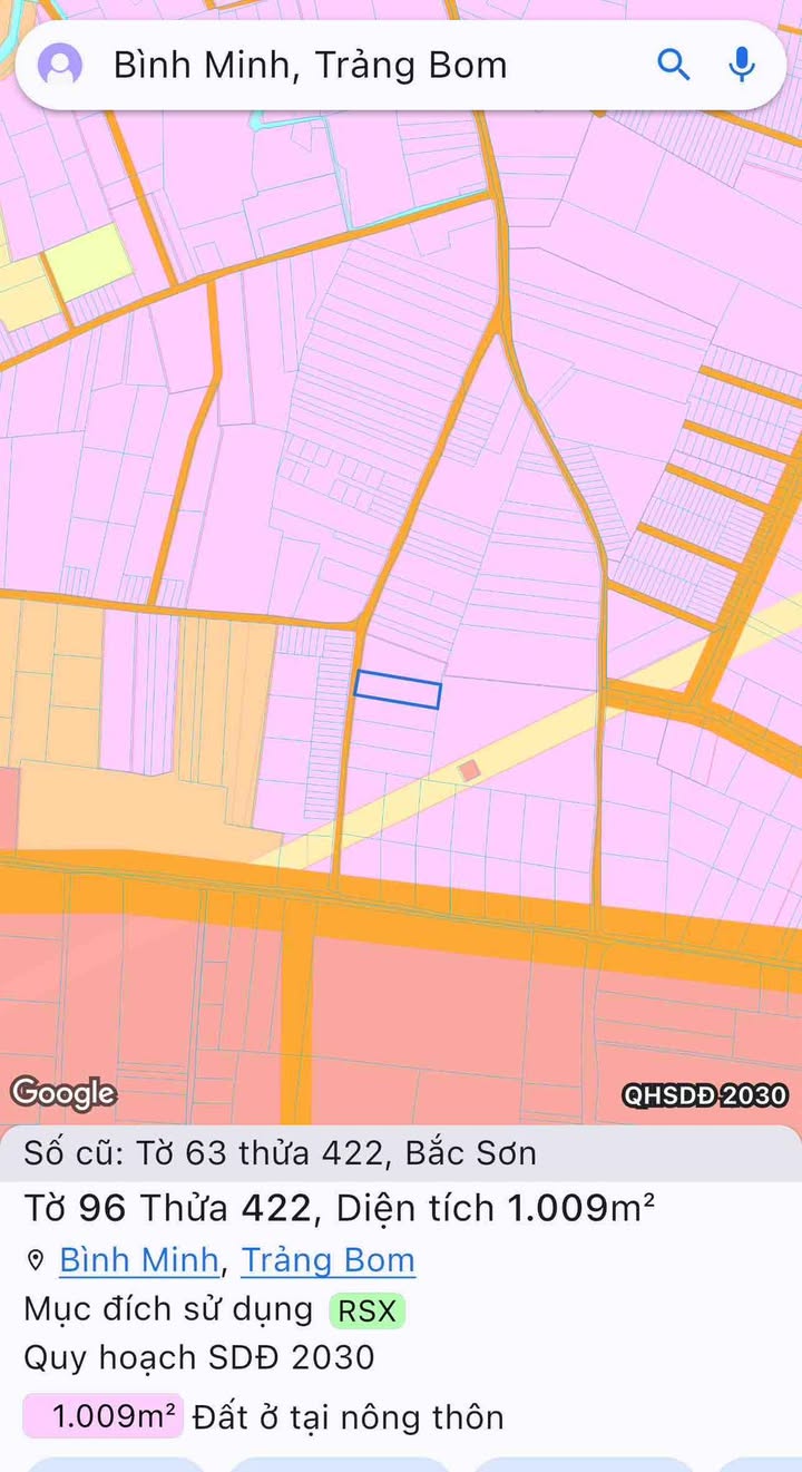 Đất nền 1000m² Trảng Bom - Sổ đỏ chính chủ, giá thỏa thuận!