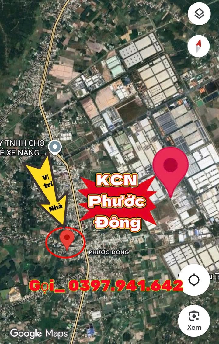 Nhà bán gấp khu công nghiệp Phước Đông 320m² giá 1.3 tỷ - Sổ hồng chính chủ!