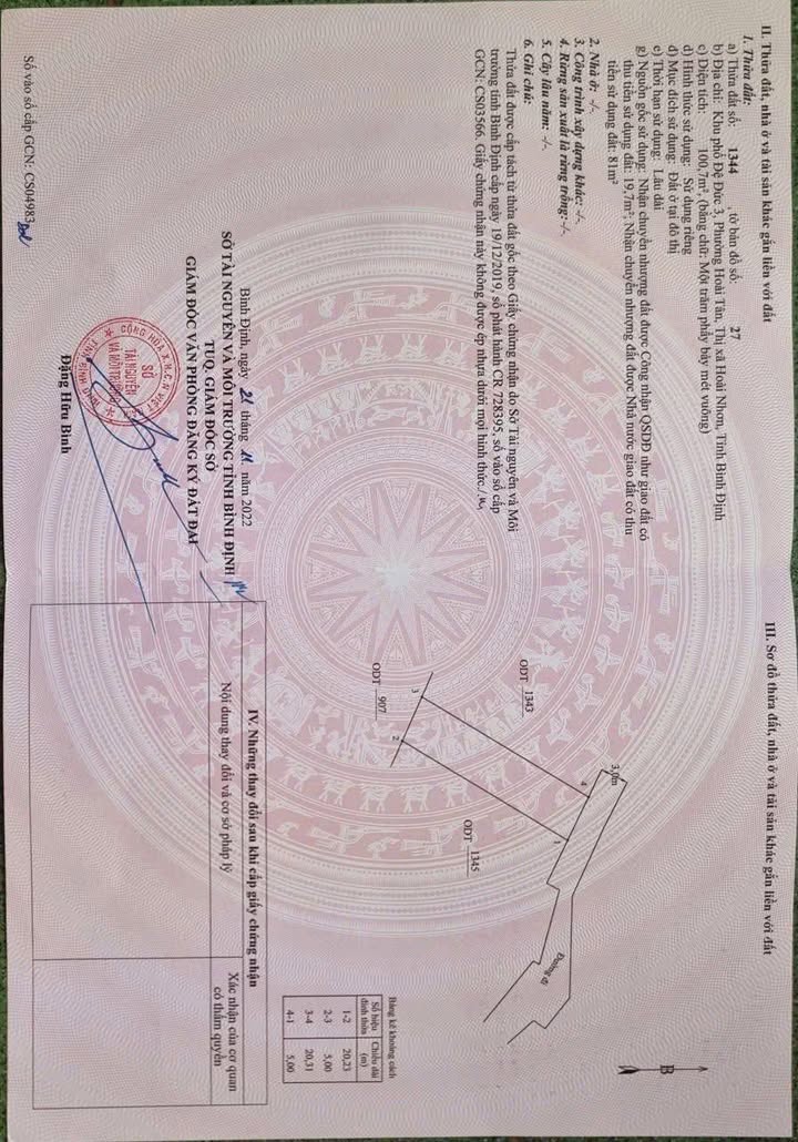 Đất thổ cư 100m² tại Đệ Đức 3, Hoài Tân chỉ 800 triệu - Sổ đỏ chính chủ!