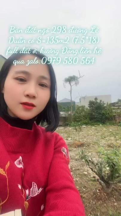 Đất ở 100% tại Ngõ 298 Lê Duẩn, Phường Hà Huy Tập, 135m² chỉ 3.5 tỷ - Đầu tư sinh lời!