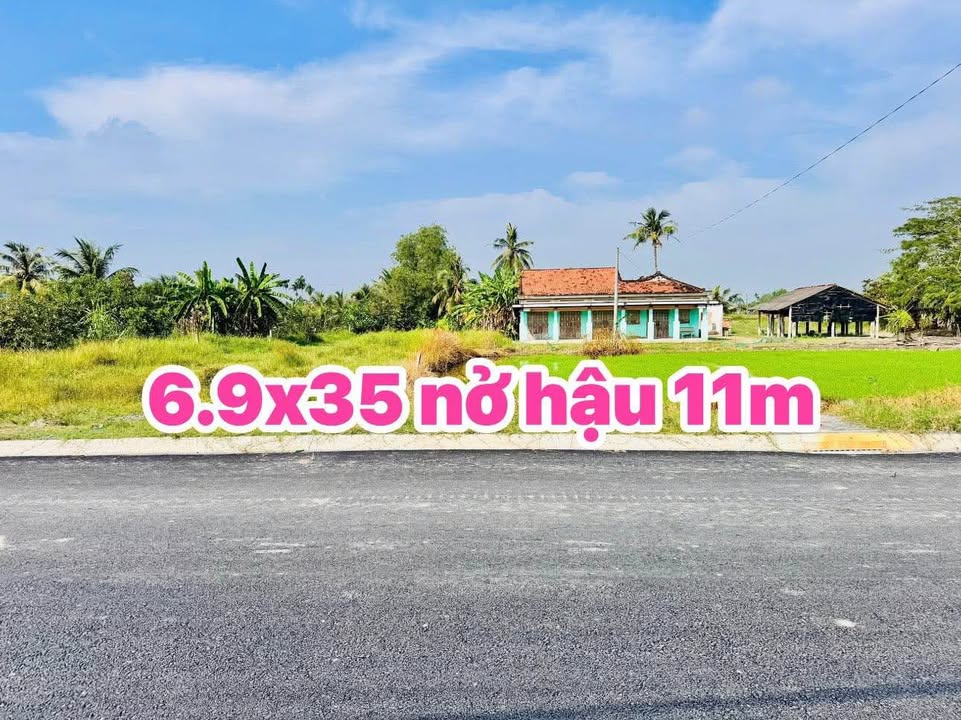 Đất nền Hòa Khánh Đông, Đức Hòa 241.5m² giá 2.5 tỷ - Sổ hồng chính chủ, mặt tiền đẹp!