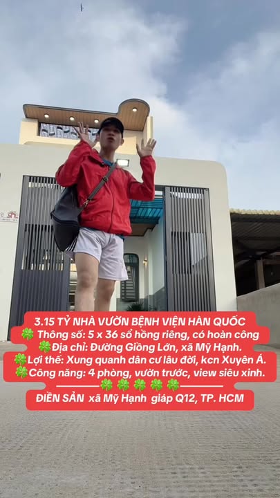 Nhà vườn xã Mỹ Hạnh 180m² giá 3.15 tỷ - Sổ hồng riêng, không thể bỏ lỡ!